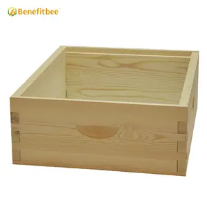 Benefitbee Factory Price Unassembled Langstroth Beehive Box Wooden Deep Hive Body Pine Wood Hive Deep Box