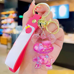 Buy In Bulk Liquid Glitter Keychain Custom Design Options