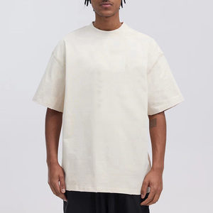 T-Shirt con stampa DTF serigrafia con Logo personalizzato di alta qualità 100% magliette da uomo in bianco di grandi dimensioni - Product Image 1