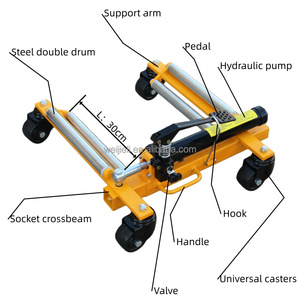Heavy Duty 4 Ton Car <strong>Mover</strong>, Steel Construction Vehicle Skates, for SUV Truck Jeep Parking &amp; Warehouse <strong>Storage</strong> Dolly - Product Image 4