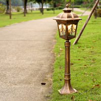 Lampe de poteau vintage en aluminium imperméable et antirouille, éclairage de jardin, éclairage extérieur pour pelouse