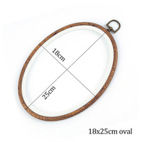 En gros Point De Croix Accessoire Ovale En Bois Motif Cadre Cerceaux De Broderie