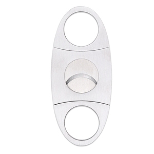 Coupe-cigares <span class=keywords><strong>à</strong></span> double lame en acier inoxydable, guillotine en forme <span class=keywords><strong>de</strong></span> 8, <span class=keywords><strong>ciseaux</strong></span> <span class=keywords><strong>à</strong></span> cigares portables - Product Image 3