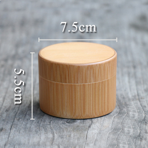 Pot à épices à couvercle en bois pur écologique de taille personnalisée bocaux en bois et en <span class=keywords><strong>bambou</strong></span> boîte à thé accessoires pour café et thé - Product Image 5