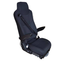 Sièges conducteur de luxe à dossier haut en cuir/PVC Suspension pneumatique Hauteur réglable Inclinaison Chauffage-Refroidissement pour un confort optimal Mercedes