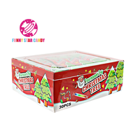 Sucettes fluorescentes en gros du fabricant, bonbons durs en forme d'arbre de Noël, bâtonnets lumineux, friandises