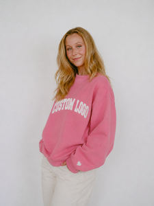 Boutique Style <b>Women</b> Mock Neck Sweatshirt Custom Varsity Print Oversized Pullover Cozy Long Sleeve Fashion <b>Fleece</b> <b>Top</b> - Product Image 2