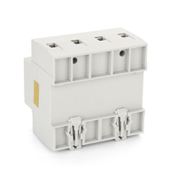 Protector de Sobretensión y Sobrecorriente JIUJI Trifásico para Montaje en Riel DIN 3P+N 4P Sincrónico/Asincrónico con Reinicio Automático SYN/ASY