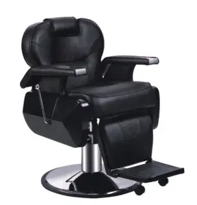 Diskon besar peralatan salon rambut hitam kursi penata rambut dijual