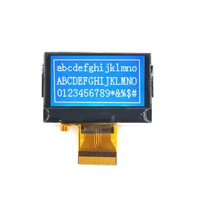 شاشة LCD برسومات COG x 64 شاشة LCD زرقاء سلبية
