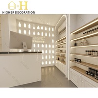 Vitrine de Comptoir Artistique pour Parfums, Meuble de Présentation en Pierre pour Parfums, Design d'Armoire à Parfums