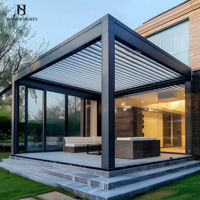 Pergola moderne en aluminium sur mesure, gazebo classique pour restaurant, bâtiments de jardin, arche de gazebo, extérieur, imperméable, bioclimatique