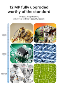 PCB kiểm tra cầm tay kính hiển vi máy ảnh công nghiệp 7 inch LCD kính hiển vi kỹ thuật số - Product Image 5