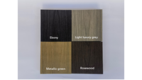 Terrasses extérieures modernes en WPC, finition grain de bois, antidérapantes, imperméables, ignifuges, écologiques, pour piscines (5 ans)
