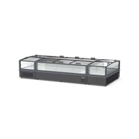 Congelador Comercial Tipo Isla de 1200L con Tapa de Vidrio Deslizante, Cuerpo de Acero, Gabinete para Helados, Termostato Digital, Venta al Por Mayor