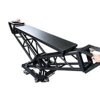 Mesa de DJ Desmontable de Aleación de Aluminio para Exteriores, Estructura Triangular Cuadrada para Escenario, Dimensiones de 1m