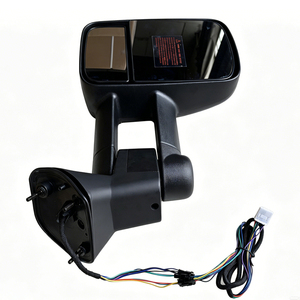 Par de Espejos Retrovisores Extensibles para Remolque, Compatibles con LandCruiser Serie 300 2021+, Plegables Eléctricamente, con Calefacción, Cristal Ahumado, BSM, Color Negro Ahumado, para Toyota Land Cruiser - Product Image 3