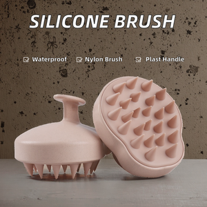 Fabrikant Op Maat Gemaakt Siliconen Hoofdhuid Haarborstel Zacht Plastic Borstelhaar Stylingkussen Gratis Monster Haar Hoofdhuid Masserende Shampoo - Product Image 2