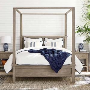 Ensemble de quatre affiches, mobilier de maison en chêne <span class=keywords><strong>massif</strong></span>, Design moderne, <span class=keywords><strong>lit</strong></span> Double, King et Queen size - Product Image 4