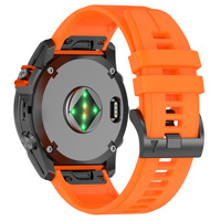 Compatible avec les bracelets en silicone à libération rapide Garmin Fenix 8, Fenix 6, 6X, Fenix 5 et 5X