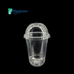 प्लास्टिकोर कस्टम रंग पर्यावरण के अनुकूल डिस्पोजेबल प्लास्टिक कॉफी कप 8 औंस 12 औंस कैफे और पार्टी उपयोग के लिए फ्लैट गुंबद के साथ - Product Image 4