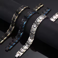 Gelang Baja Tahan Karat 316L, Desain Rantai Link Hipoalergenik, Lapisan Emas Perak 18K, Tahan Air Anti Kusam, Hadiah Unisex OEM