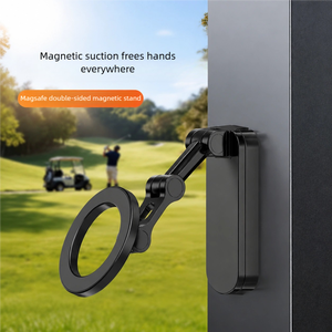Magnetic Phone Mount Aviation Aluminum Dual Bearing 360 Degree <b>Rotation</b> 2 in 1 Ring Stand for Car <b>Desk</b> Kitchen Yoga - Product Image 4