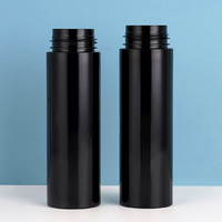 120ml 150ml 200ml Noir Pet Cosmétique En Plastique Nettoyant Pour Le Visage Mousse En Plastique Liquide Mousse Savon Pompe Bouteille Avec Brosse En Silicone