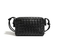 Nouvelle Pochette Bandoulière Tressée en PU et Polyester Faite à la Main pour Femme, Légère, avec Fermeture Éclair, Portable, pour Monnaie
