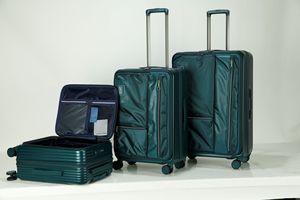 Ensemble de valises rigides en ABS, extensibles, avec serrure TSA, roulettes pivotantes à 360 degrés, bagages de voyage unisexes avec poignée souple - Product Image 5