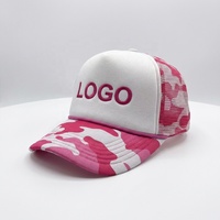 Gorra Trucker Personalizada OEM con Bordado e Impresión de Logotipo, Estilo Hip Hop, 5 Paneles, Sublimación, Espuma, Malla de Béisbol