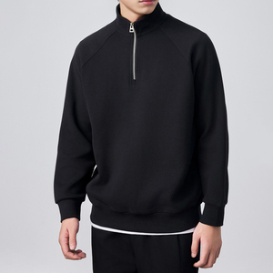 Sudadera Deportiva con Capucha para Hombre, Personalizada al por Mayor, ODM, 100% Algodón, Secado Rápido, Impermeable, Estampada, con Cierre de Cremallera de un Cuarto, para Invierno - Product Image 1