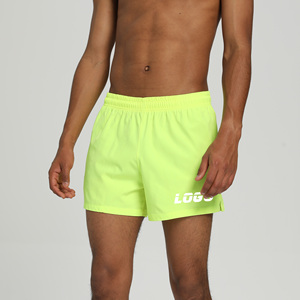 Oem Thể Thao Tập Thể Dục Men's Trọng Lượng Nhẹ 3-Inch Lỏng Thoáng Khí Nhanh Chóng Khô Tập Thể Dục Tùy Chỉnh Dệt Phòng Tập Thể Dục Chạy Quần Short Với Dây Kéo Túi - Product Image 2