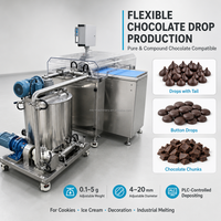 Nouvelle machine automatique pour la fabrication de pépites de chocolat roulantes
