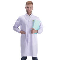 Vente flash - Blouse de laboratoire blanche unisexe réutilisable pour hôpital, médecin