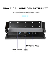 Moniteur tactile marin robuste de 15,6 pouces, lisible en plein soleil (1000-1500 nits), anti-reflet, indice d'étanchéité IP67 complet