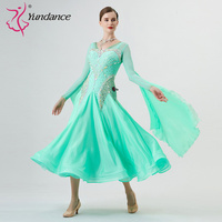 B-22285 personnalisé nouvelle robe de danse de salon standard international robes de danse de salon en soie perlée de haute qualité à vendre