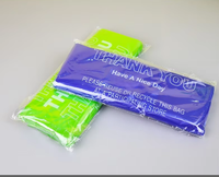 Sacs de courses en plastique personnalisés, réutilisables, recyclables, en HDPE de qualité alimentaire, best-seller, sacs de remerciement