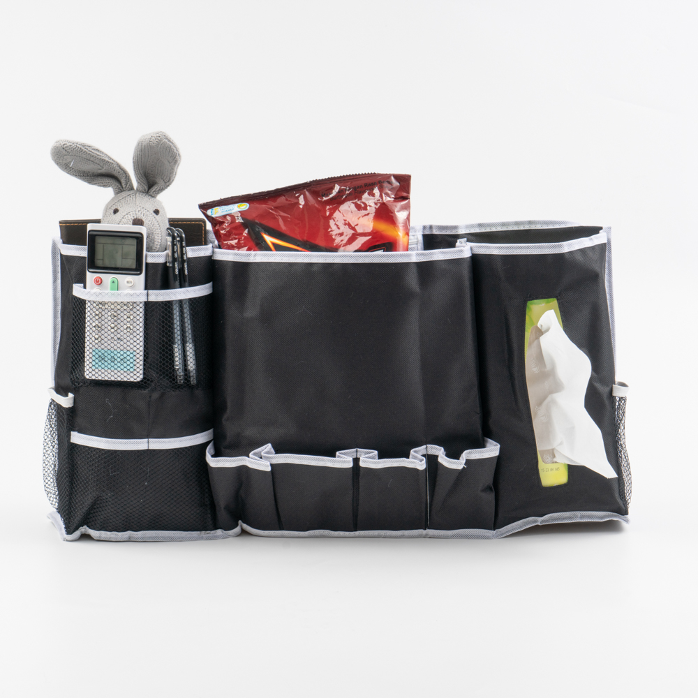 Клейкий прикроватный большой органайзер для хранения, держатель для пульта дистанционного управления, органайзер для кресла, дивана, подлокотника, сумка для планшета