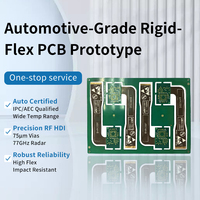 Prototype de carte de circuit imprimé (PCB) rigide-flexible haute fréquence pour l'automobile - Carte IPC-6013 Classe 3 Rogers RO4350B avec finition ENIG