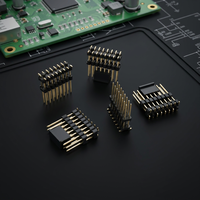 Connecteurs femelles à pas de 2,54 mm, type pattes de mille-pattes à rangée unique, 5, 13, 16, 25 broches, connecteur PCB