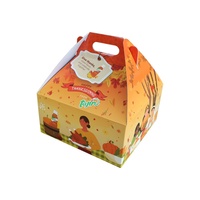 Boîte à poignée en carton ondulé à fond automatique, personnalisée, imprimée, écologique, en matériaux recyclés, avec pelliculage brillant, pour assaisonnements