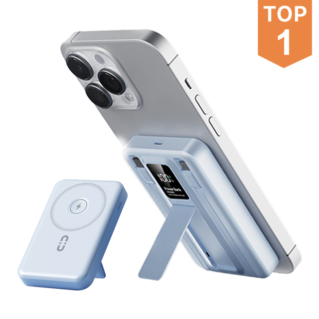 2026 New Model 3 in 1 Magnetic Wireless Power Bank 22.5W Fast Charging Portable 10000mAh Powerbank for iPhone Smart Watch