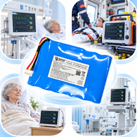 Pack de batteries Li-ion 18650 2S3P 7,4V 7800mAh pour moniteur patient, appareil ECG, usage médical
