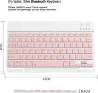 Keyboard Kantor Grosir Teclado Tastatur Clavier Tastiera bluetooth Keyboard Nirkabel untuk Tablet Smartphone Laptop