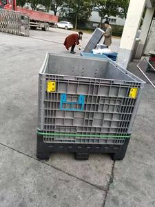 Большая складная пластиковая коробка 1200*1000*980 мм для промышленной логистики и хранения, сверхпрочная, штабелируемая - Product Image 6