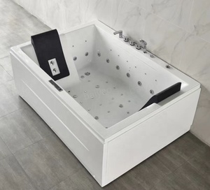 Baiyao 2 Pessoas Bolha de ar Cachoeira Yacusi Jet Whirlpool Banheira Ice Bath Indoor Spa Acrílico Hidro Jacuzzier - Product Image 5