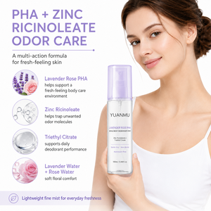 <span class=keywords><strong>Deodorante</strong></span> Spray per Tutto il Corpo Senza Alluminio <span class=keywords><strong>con</strong></span> Lavanda e Rosa, Controllo Odori per 72 Ore, <span class=keywords><strong>con</strong></span> PHA e Ricinoleato di Zinco, per Uomini e Donne - Product Image 3