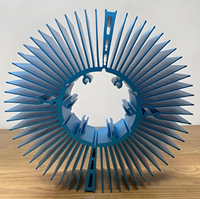 100W Chipset Disipador Pre-drilled CNC Machining Mini Flexible LED Bulb Heatsink Aluminium Anodized Bersertifikasi RoHS ISO9001 Garansi 3 Tahun