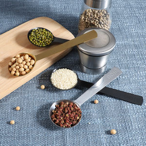 Elegante Küchen-Messlöffel Gold, Schwarz, Silber mit Laser-Logo - Product Image 5